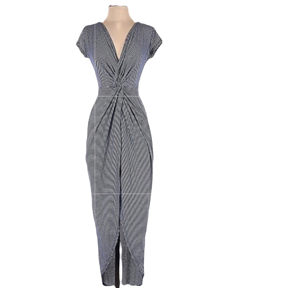 Rolla Coaster Causal Wrap Style Twist Front V-Nec… - image 1